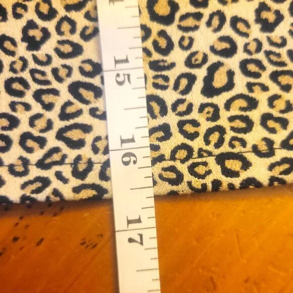 ZARA Leopard Front Knot/Gathered Mini Skirt - Size M - Picture 6 of 9